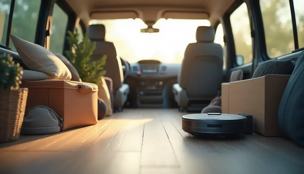 Effektiv Ordnung halten im VW Bus: Der Saugroboter als kleiner Helfer